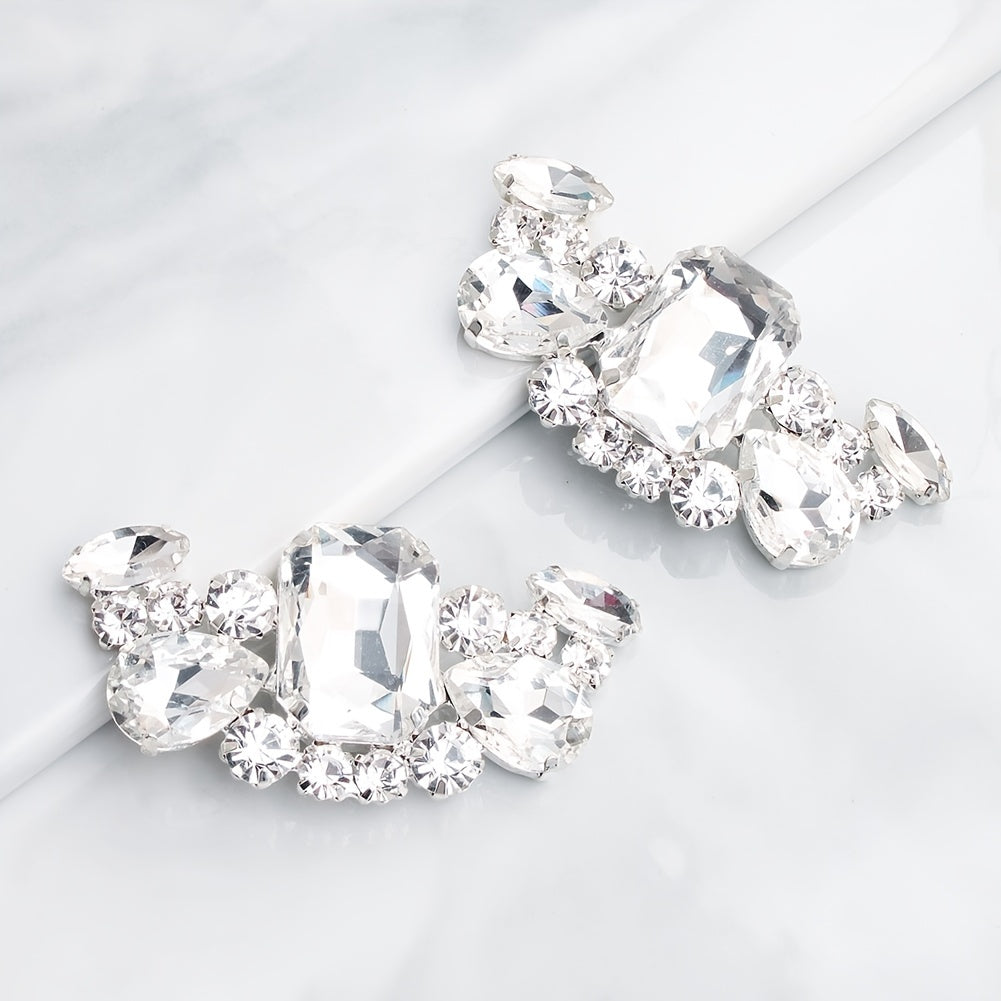 Crystal Shoe Buckles Women Shoe Clips DIY Wedding Party