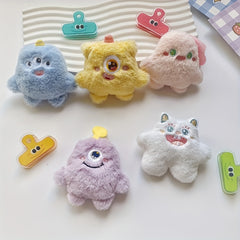 Plush Monster Brooch for Girls - One-eyed and Three-eyed Options
