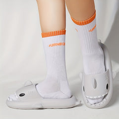 Funny Cloudy Shark House Slippers for Women