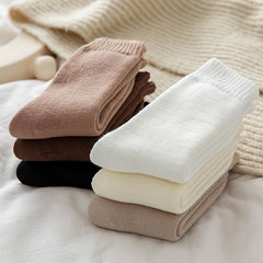 Paris Winter Socks For Women Solid Thickened Thermal Socks