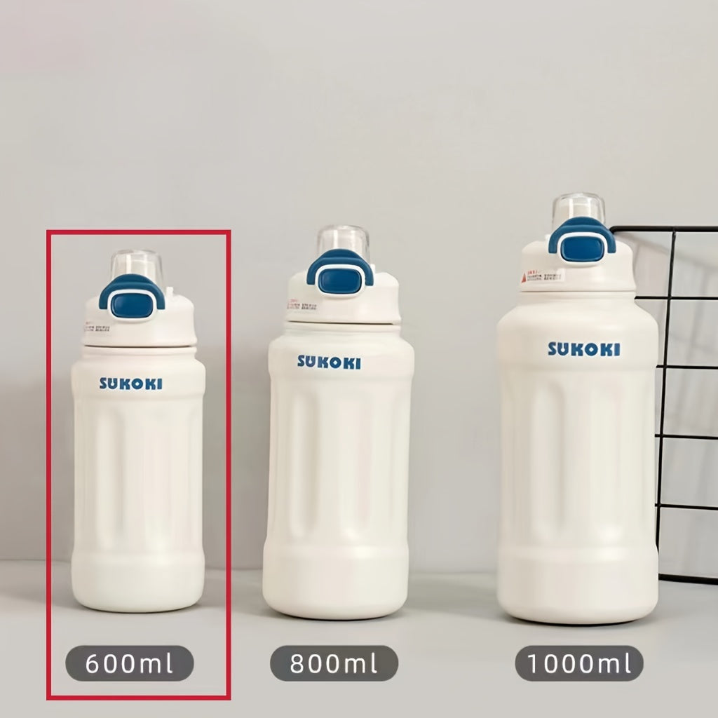 Large Capacity Insulated Water Bottle with Straw