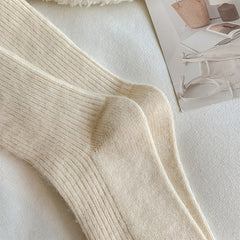 3 Pairs Cartoon Pattern Warm Socks Women's Stockings