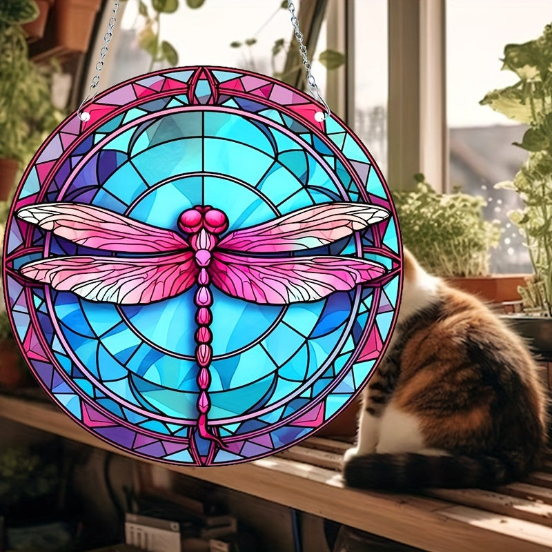 Dragonfly Stain Sun Catcher Window Christmas Gift Home Decor