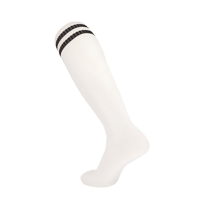 Thickened Football Socks Over Knee Striped Sports Socks