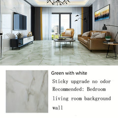 10pcs Marble Self-Adhesive PVC Floor for Living Room Restaurant Office