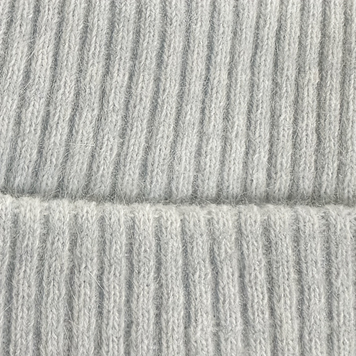 Rabbit Fur Blend Knitted Beanie Hat Warm Ear Protection