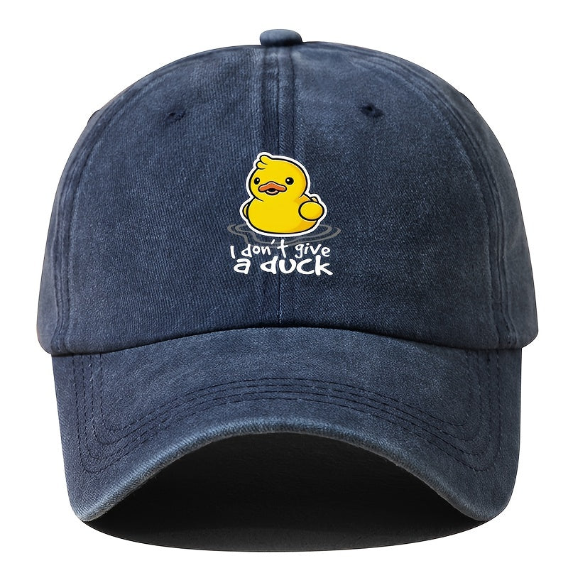Yellow Duck Printed Baseball Cap Outdoor Sun Hat