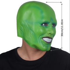 Men's Halloween Clown Face Mask Green Joker Mask