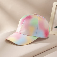 Colorful Tie Dye Print Baseball Cap for Girls