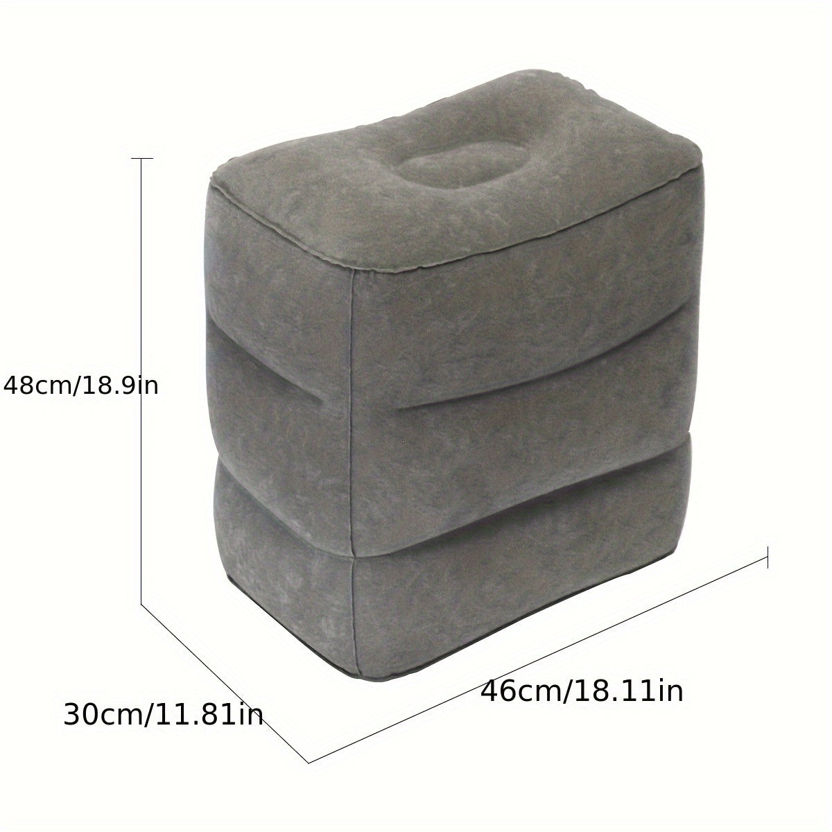Adjustable Inflatable Travel Foot Rest with Storage Bag