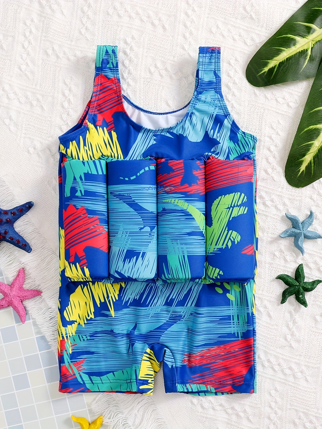 Comfy Toddler Swimwear Floating One Piece Swimsuit for Kids