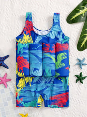 Comfy Toddler Swimwear Floating One Piece Swimsuit for Kids