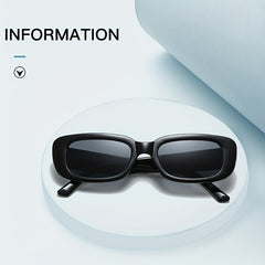 Small Frame Rectangular Sunglasses Women Sunshade Eyeglasses