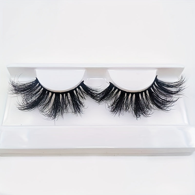 25mm Fluffy Thick Mink Lashes Volume Natural Dramatic False Eyelashes