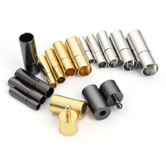 10 Pairs Strong Bayonet Push Clasps for 2-3mm Round Leather Cord