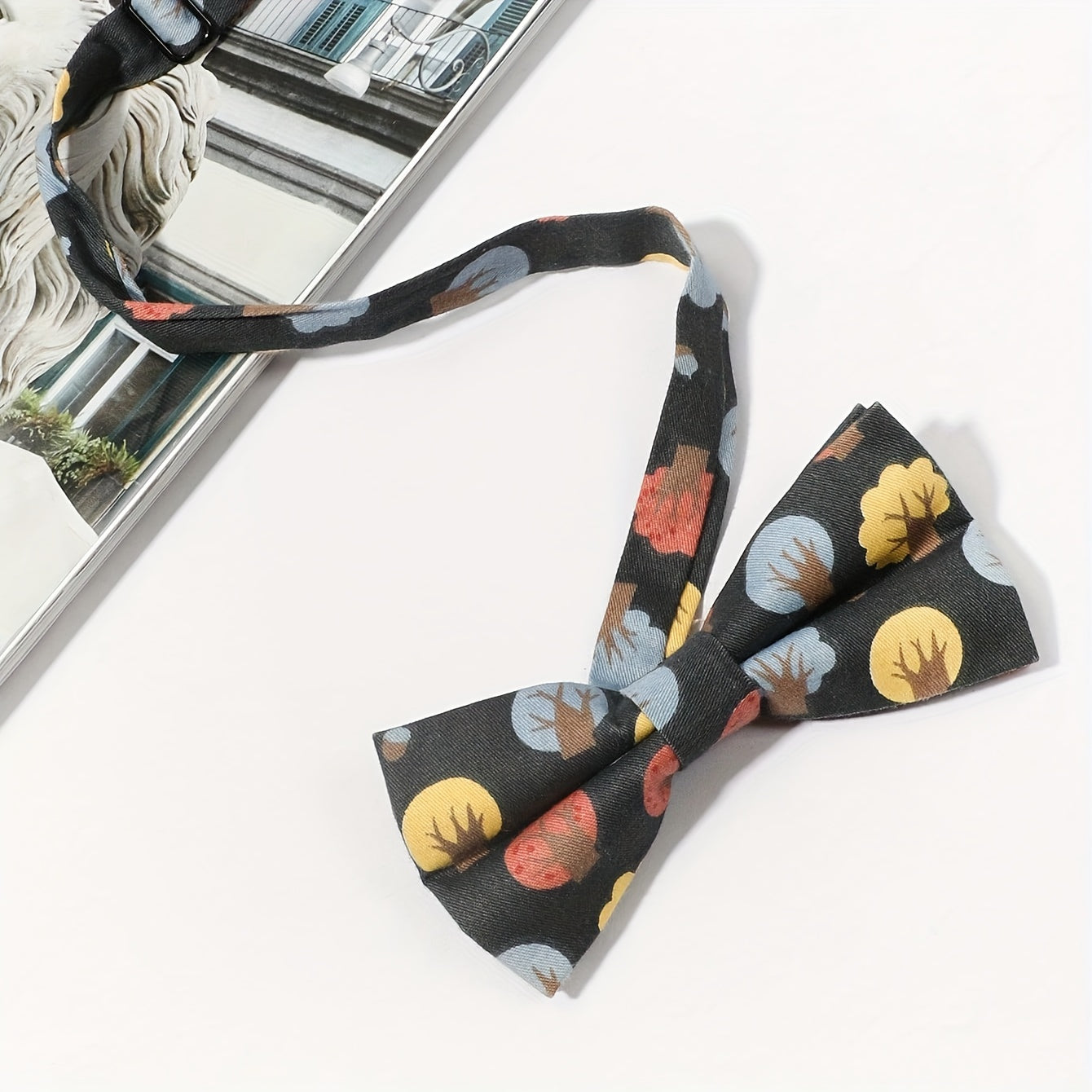 Colorful Forest Pattern Bow Tie for Boys and Children