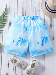 Boys Tie Dye Shorts for Summer Kids Clothes