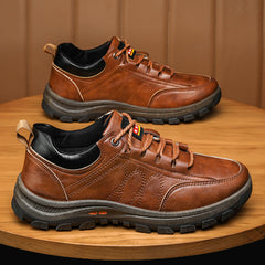 Men's Lace Up Sneakers Casual Walking Shoes Easy To Clean