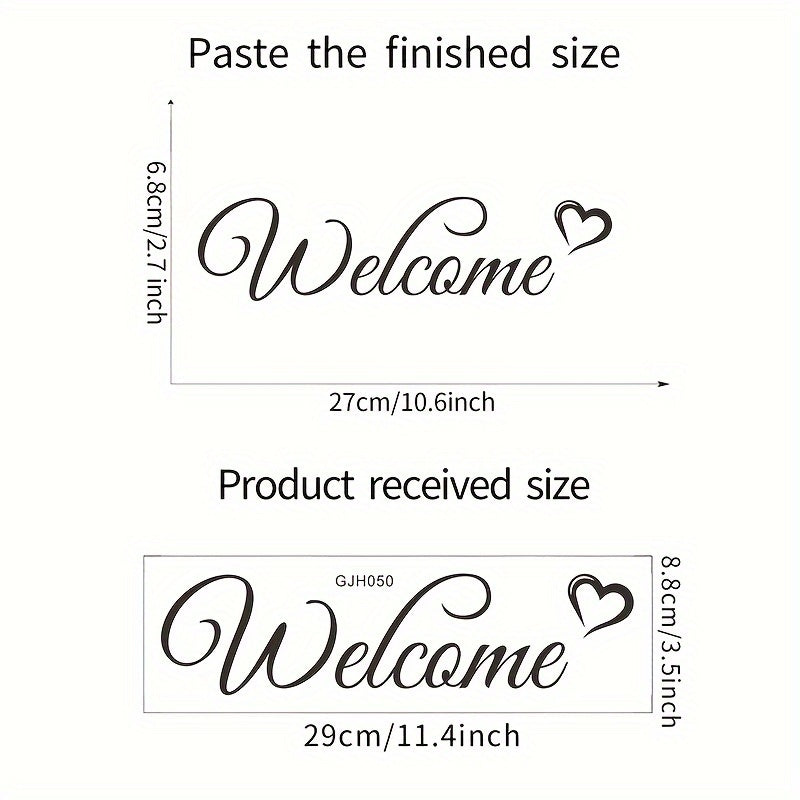 English Identification Sticker - Home Wall Mirror Decoration