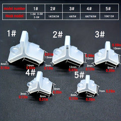 10pcs Fishing Treble Hooks Covers Set 5 Sizes Safety Protector Case Caps