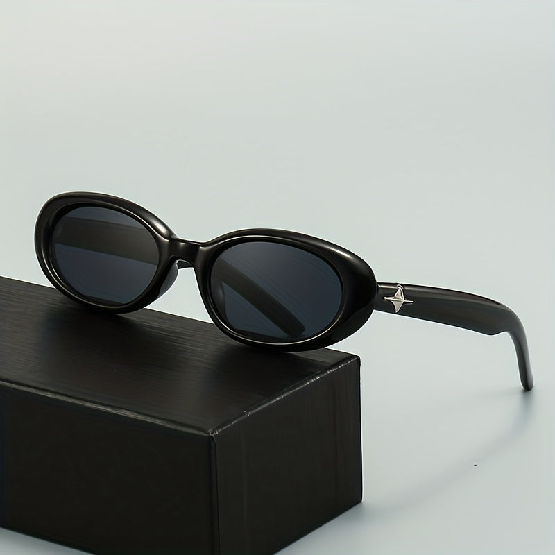 Oval Polarized Sunglasses UV Protection with Case