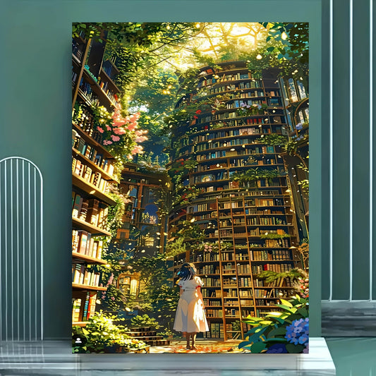 1000pcs DIY Puzzle Magic Library Garden Vibrant Colors