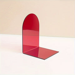 Colorful Acrylic L-Shaped Book Stopper for Office Book Storage