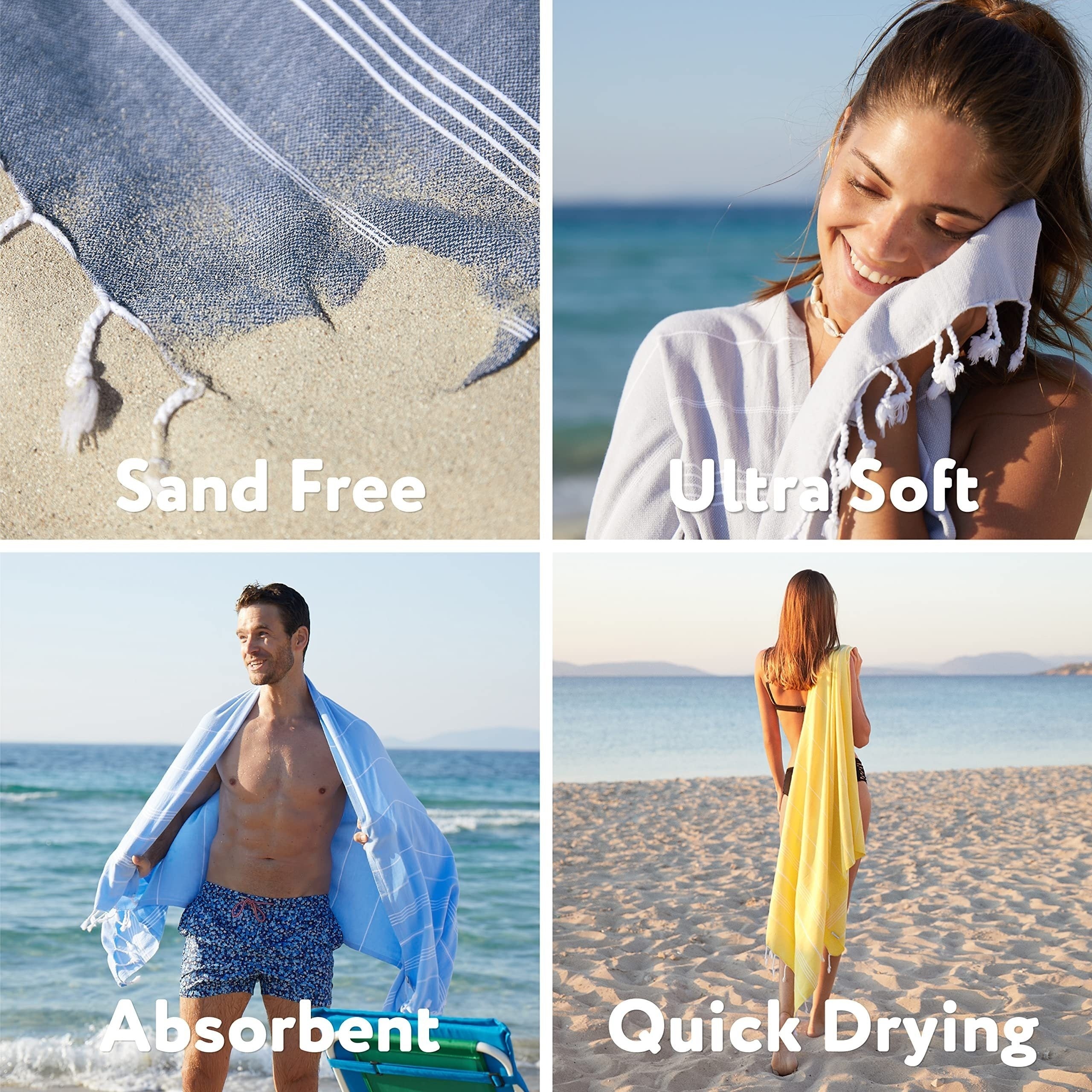 Oversized Beach Towel 88x177 Sand Proof Quick Dry Towel