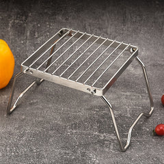 Portable Stainless Steel Campfire Grill Rack for Outdoor BBQ
