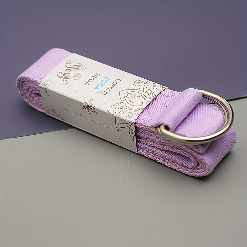 Durable Yoga Stretching Strap with D-Ring Buckle