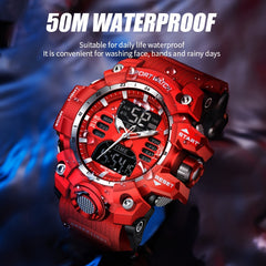 Women's Military Sport Chronograph Watch Waterproof Quartz Digital