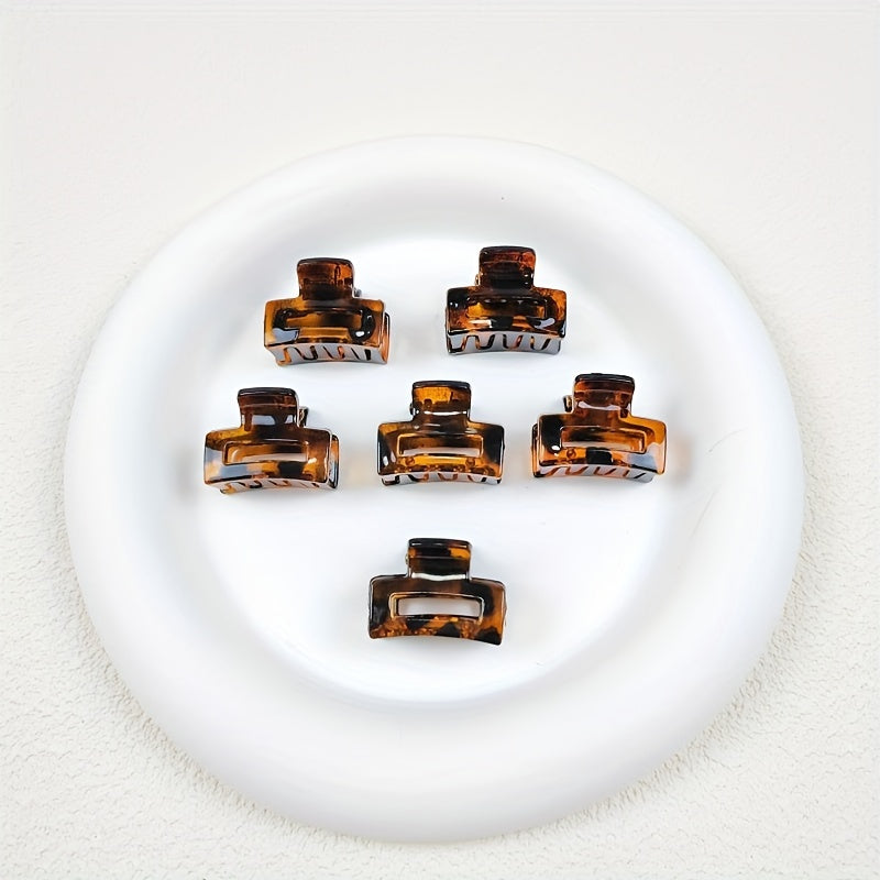 12pcs Mini Hair Claw Non-slip Clips, Halloween & Christmas Hairpin