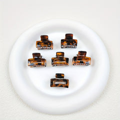 12pcs Mini Hair Claw Non-slip Clips, Halloween & Christmas Hairpin