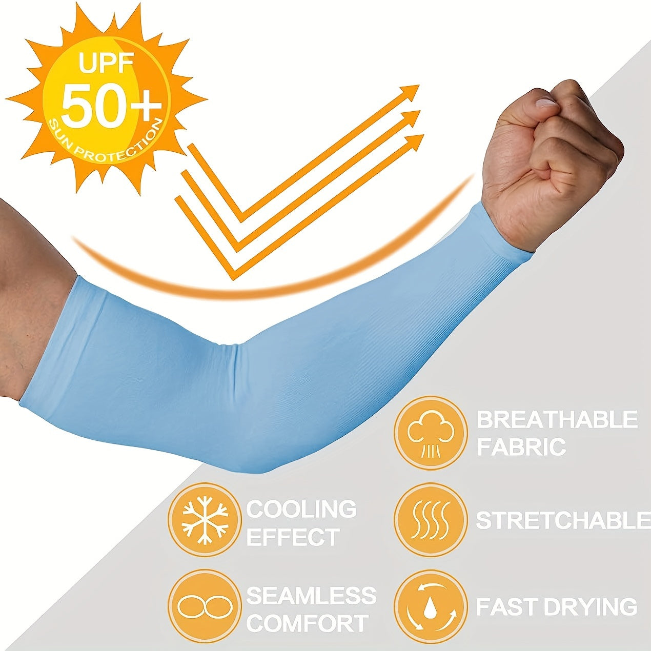 Cooling Arm Sleeves UV Protection Sports Sleeve