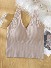 Women's V-Neck Sports Vest Wrap Chest Sleepwear