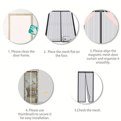 Magnetic Screen Door 38 x 83 - Keep Bugs Out, Pets & Kids In