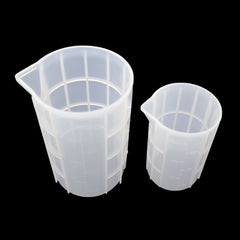 Silicone Measuring Cup 100-750ML for DIY Jewelry Making Epoxy Resin Mixing