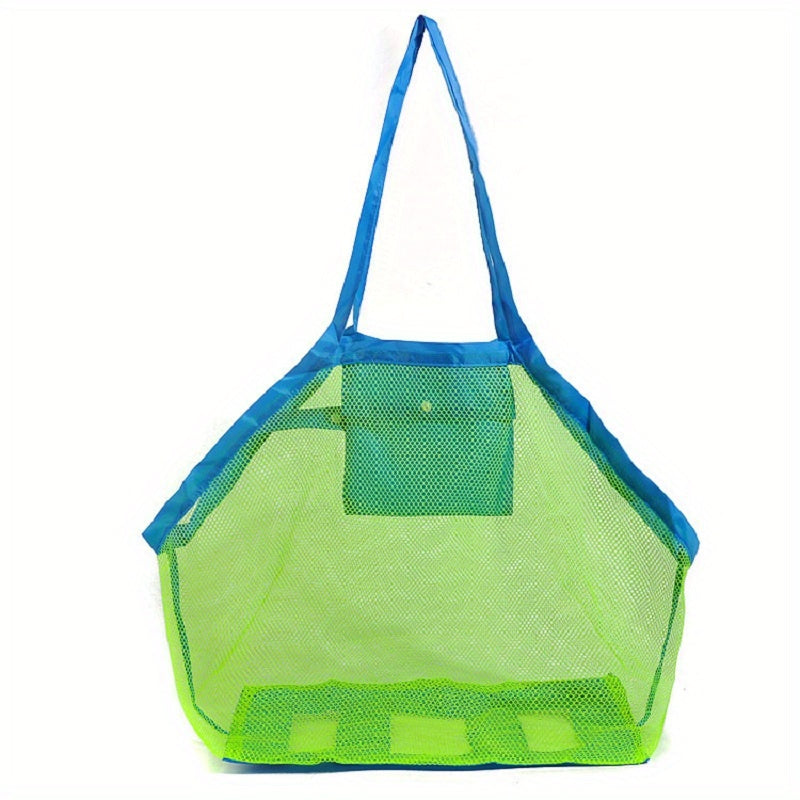 1pc Mesh Beach Bag Extra Large Tote Backpack for Beach Toys Towels Sand Away