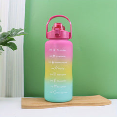 2000ml Gradient Sports Water Bottle with Straw and Lockable Lid