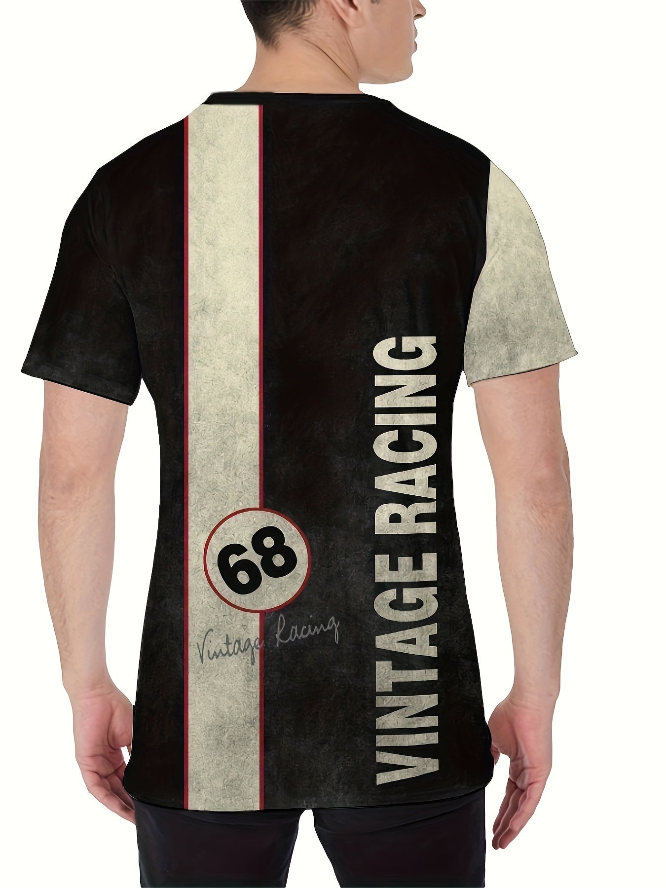 Men's Street Style Letter Print T-shirt for Summer