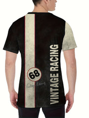 Men's Street Style Letter Print T-shirt for Summer