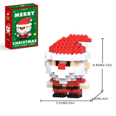 Girls' Christmas Tree Building Blocks Reindeer Bell Puzzle Toy