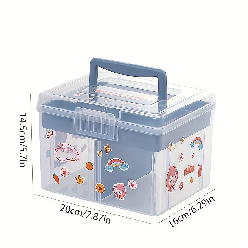 Girly Heart Desktop Storage Box With Adjustable Compartments