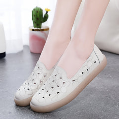 Women's Floral Slip On Loafers Walking Shoes
