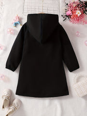 Unicorn Hooded Dress Toddler Kids Clothing