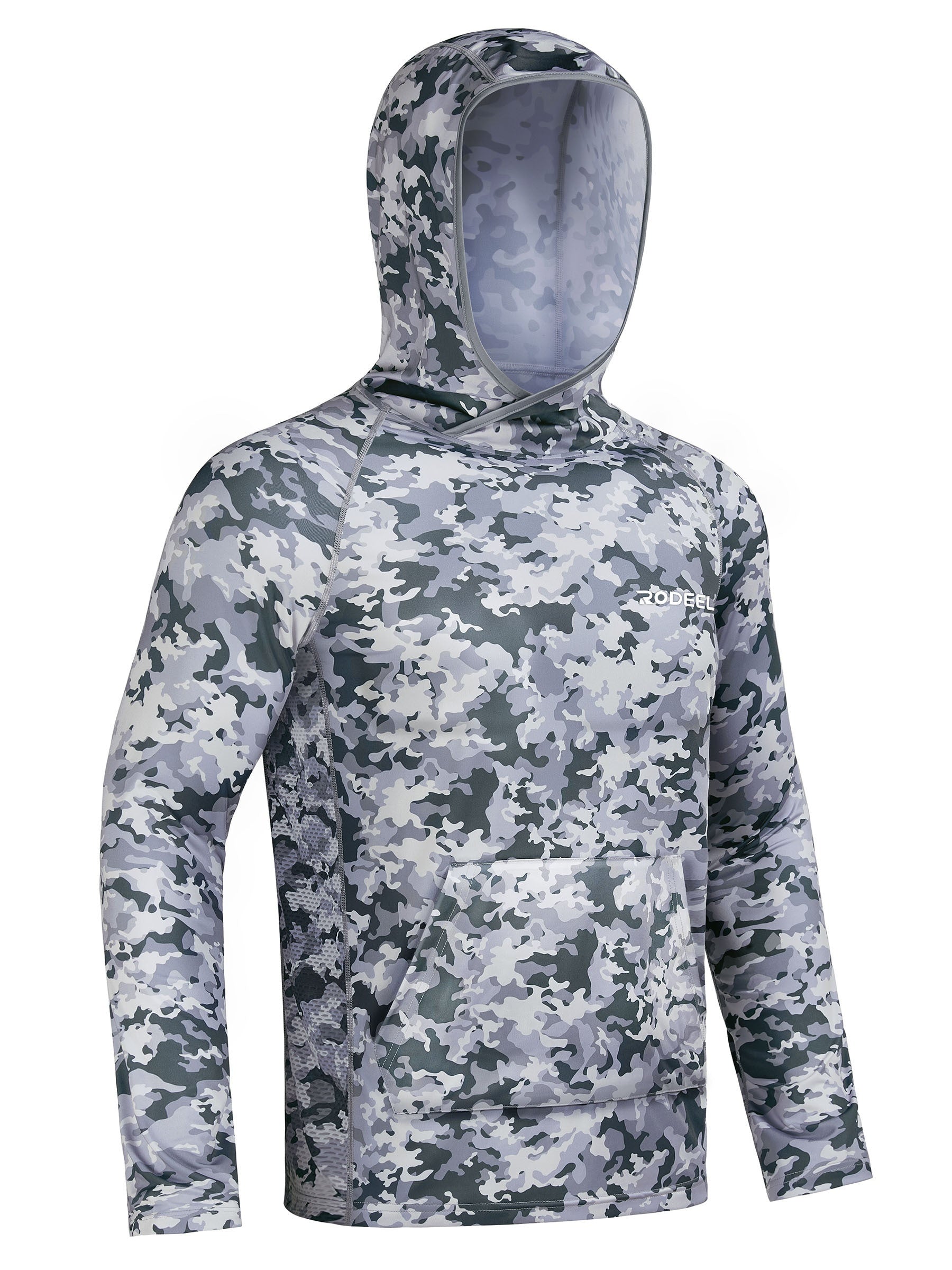 Men's Camo UPF 50 Sun Protection Hoodie Long Sleeve