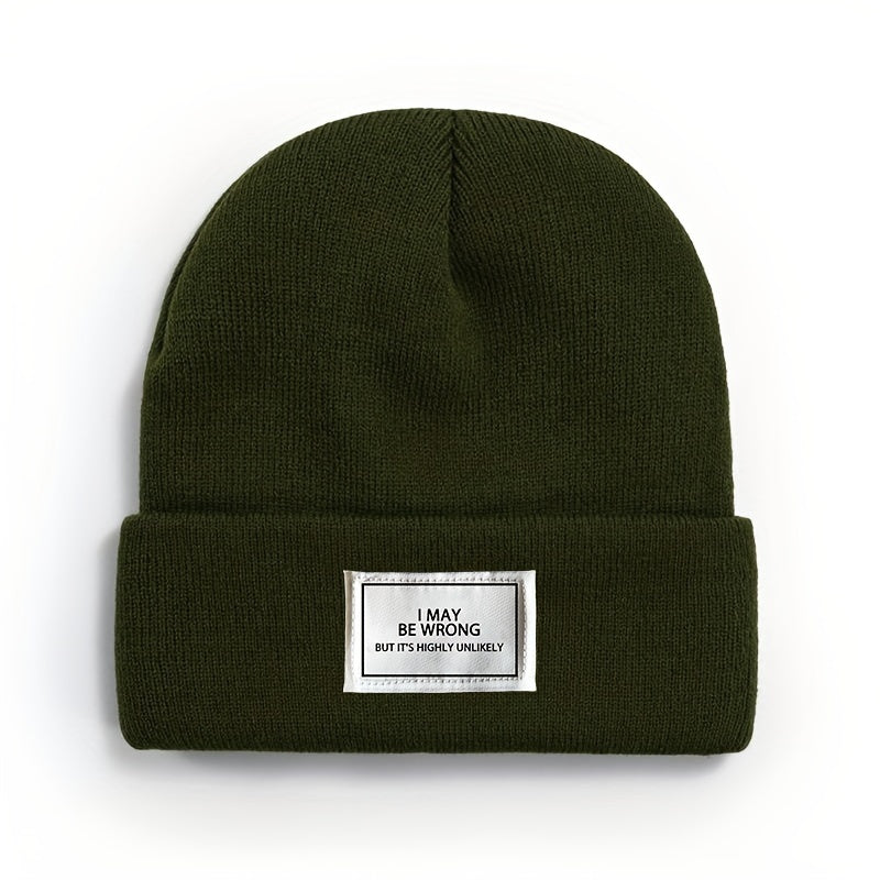 Winter Warm Knitted Hat Outdoor Beanie Soft Comfortable Hat