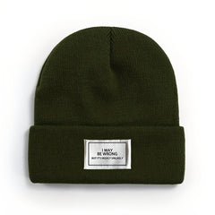 Winter Warm Knitted Hat Outdoor Beanie Soft Comfortable Hat
