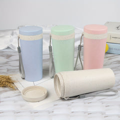 320ml Double Layer Fiber Plastic Water Cup - Outdoor Sports Fitness