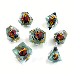 7pcs Dragon Eye Dice Set Table Game Fun Entertainment Dice
